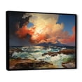 thumbnail image 2 of Designart "The Dark Drama of Storms II" Nautical & Beach Floater Framed Canvas Wall Art, 2 of 7