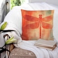 thumbnail image 4 of Dragonfly Orange Throw Pillow Covers, Soft Pillowcases with Invisible Zipper, Abstract Modern Graffiti Painting Art Decorative Square Pillow Cushion Covers for Living Room Couch Sofa Bed 16x16 Inches, 4 of 8