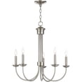 thumbnail image 2 of 5 Light Brushed Nickel Chandelier with Steel base material, 2 of 5