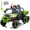 Green, variant on Xuanlur 24V Ride On Toys for Big Kids W/20" Seat, 4WD 6X6 2 Seater Ride On Dump Truck with Remote Control, 3 Speeds, High Efficiency Battery, 4X100 Motors, Music, Ride On Car for Boys Girls, Black