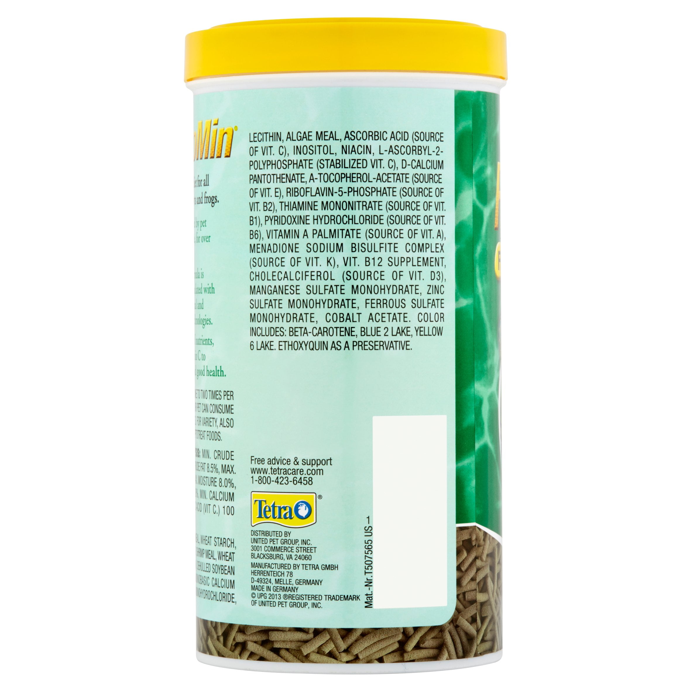 TETRAFAUNA ReptoMin Floating Food Sticks Reptile Food, 3.17-oz jar