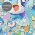 thumbnail image 2 of Piplup Shower Curtain Cartoon Art Bath Shower Curtains with 12 Hooks, Waterproof Washable Polyester Bathroom Home Decor Set 72x72 Inch, Iron, 2 of 8