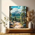 thumbnail image 6 of Mountain Path Landscape Canvas Wall Art， Suitable for Living Room， Bedroom， Office， Hallway， and Dining Room Decoration., 6 of 8