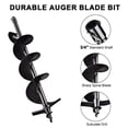 thumbnail image 2 of Yescom Perceuse Tarière 6 Pouces Outil pour Planter des Ampoules, Clôture de Fleurs, Poteau, Trou pour Parasol, Excavatrice, Projet de Jardinage, 2 of 6