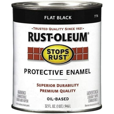 7776502 Enamel,Alkyd,Black,Flat