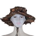 thumbnail image 4 of Camouflage Hunting Hat with 3D Real Tree Leaf Hunting Cap Fishing Hat for Outdoors, 4 of 8