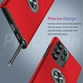 thumbnail image 5 of Hidden Series Galaxy S23 Ultra Case 5G,[No Fall-Off Kickstand] 360°Metal Ring, 15Ft Military Grade Shockproof Protective Phone Case Designed for Samsung Galaxy S23 Ultra, Red, 5 of 15