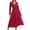D395/Red, variant on Afdoent Women's Dresses Long Sleeve Dress Style Summer Autumn Elegant Beach Dresses Long V Casual Dress Travel Outfits