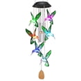 thumbnail image 1 of Windchime Inducción con energía solar Carillón de viento brillante Anillo de campana de viento para interiores y exteriores Decoración colgante, Tipo 1 Vogacara HA007929-01B, 1 of 6
