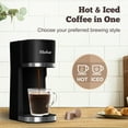 thumbnail image 5 of Bluebow Hot & Iced Coffee Maker, 3 in 1 Single Serve Brew for K Cup, Ground Coffee & Tea, Iced Tea Maker, 6-12oz Brew Size, Black, 5 of 9
