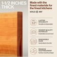 thumbnail image 3 of John Boos R-Board Reversible Wood Cutting Board, 20" x 15" x 1 1/2", Cherry, 3 of 9