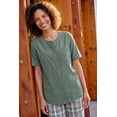 thumbnail image 4 of Woman Within Plus Size Short-Sleeve Crinkle Shirt, 4 of 6