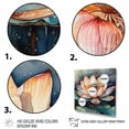thumbnail image 3 of DESIGN ART Designart "Orange Lotus Floral Dreams I" Floral Lotus Canvas Prints 16 in. wide x 16 in. high, 3 of 5