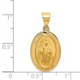 thumbnail image 2 of 14k Yellow Gold Polished and Satin St. Jude Thaddeus Medal Pendant - Measures 26.5x13.7mm Wide, 2 of 2