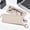 Beige, variant on 1 Pcs Portable Leather Glasses Pouch Key Ring Sunglasses Case For Men Women Travel Outdoor EDC