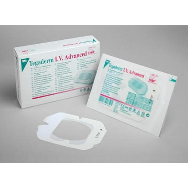 3M Tegaderm I.V. Advanced Securement Dressing, 4 x 4.75 Inch, 50 Count