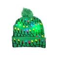 thumbnail image 4 of Qarigey 2021 Decoraciones de Año Nuevo LED Gorro de Navidad Suéter Gorro de Punto Navidad Sombreros Canalización navideña LED, 4 of 6
