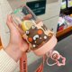 thumbnail image 2 of Kawaii Water Bottle - Cute Water Bottles With Straw And Stickers Portable Cartoon Bear Water Bottle Leakproof Sports Water Bottle For Outdoor Sports T, 2 of 4