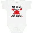 thumbnail image 3 of Inktastic Meme Loves Me Grandson Boys or Girls Baby Bodysuit, 3 of 5