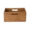 thumbnail image 5 of Kouboo La Jolla Rattan Shelf Basket with Handles, Honey Brown, Woven Rattan, 5 of 6