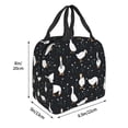 thumbnail image 3 of Pofeuu Fashionable Goose Print Lunch Bag Lunch Box Large Capacity Insulated Lunch Bag for Adult, Leakproof Reusable Lunch Tote Bags for Work, 3 of 8