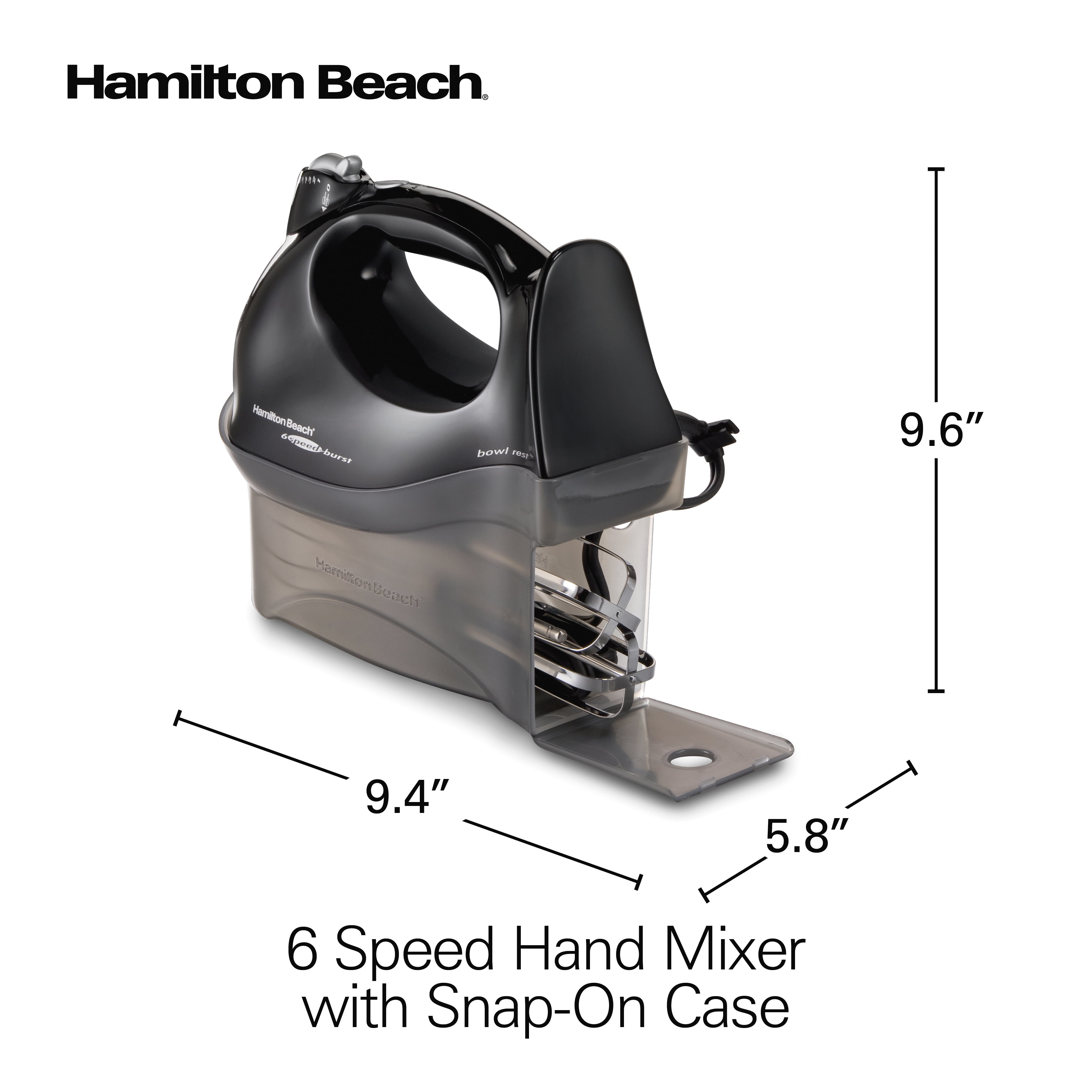 Hamilton Beach Hand Mixer With Snap-On Case - Shop Blenders