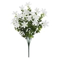 thumbnail image 2 of 1 Bundles Artificial Flowers Cemetery Flower, Fake Flowers, Spring Flowers Artificial, Plastic Memorial Bouquet, Plastic Cemetery Memorial Bouquet for Grave Decorations White, 2 of 8