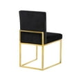 thumbnail image 5 of Meridian Furniture Contemporary Giselle Velvet Dining Chair in Black (Set of 2), 5 of 5