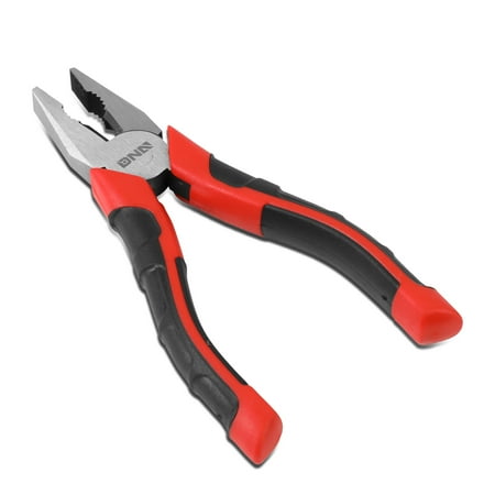 

DNA Motoring TOOLS-00067 DNA MOTORING 7 Durable Milled Teeth 1/2 Jaws Hardened Wire Cutter Electrical Engineer Linesman Piler