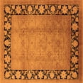 thumbnail image 1 of Ahgly Company Indoor Square Oriental Orange Industrial Area Rugs, 6' Square, 1 of 4