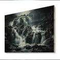 thumbnail image 2 of Designart "Eternal Beauty of the Waterfall Cascade IV" Landscapes Print on Natural Pine Wood, 2 of 5