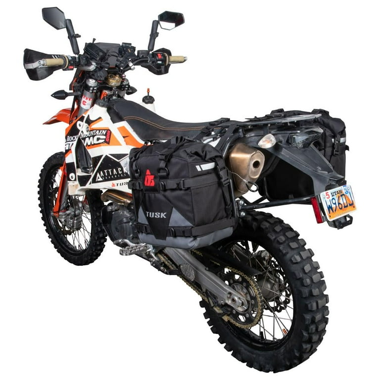 Tusk Pannier Racks with Tusk Pilot Pannier Bags For KTM 690 ENDURO
