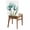 Green, variant on Purple Tulip Chair Back Covers Set of 4 Transparent Flower Removable Dining Chair Slipcovers Washable Seat Protector for Restaurant Party Banquet Kichen Decor