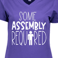 thumbnail image 4 of Inktastic Some Assembly Required Left Arm Amputee Women's V-Neck T-Shirt, 4 of 5