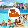 thumbnail image 3 of Hamaca inflable del agua, asiento plegable del sillón del flotador de la piscina con el respaldo Silla de la natación Salón del flotador de la piscina Silla del agua Hamaca del agua 4 en 1 p, 3 of 3