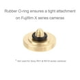 thumbnail image 6 of Foto&Tech 2PC Gold Soft Shutter Release Button Compatible with Fujifilm X-T20 X-T10 X-T3 X-T2 X-PRO2 X-PRO1 X100F X100T X100S X30 X-E2S X-E3 X-E2/Sony RX1R II RX10 IV III II/Lecia M10 M9/Nikon Df, 6 of 7