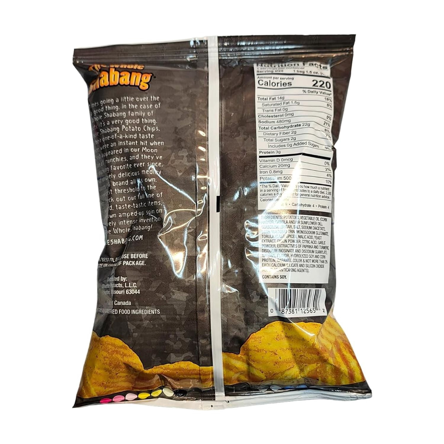 Whole Shabang Potato Chips, 1.5 oz, 12 Pack, Extreme Flavor