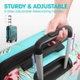 thumbnail image 4 of 3 Piece Hardside Luggage Set PC Lightweight Expandable Suitcase with Spinner Wheels TSA Lock, 20"/24"/28", Lake Blue, 0028#22, 4 of 12