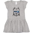 thumbnail image 3 of Inktastic Pitbull Sketch Portrait with Sunglasses Girls Toddler Dress, 3 of 5