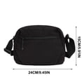 thumbnail image 3 of Bolsa cruzada de nailon para mujer con múltiples bolsillos con cremallera, cartera pequeña y ligera de hombro para uso diario, viajes y actividades al aire libre, 3 of 5