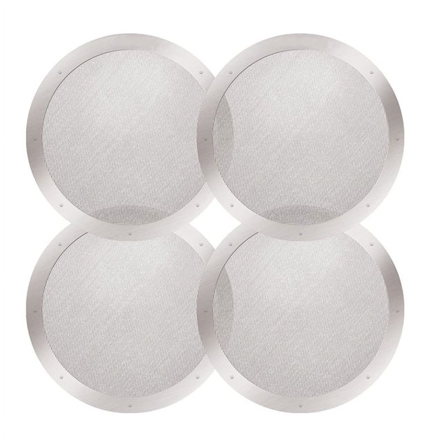 Paquete de 4 filtros reutilizables de acero inoxidable para cafeteras