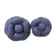thumbnail image 3 of 2 broches de flores de camelia, alfileres de flores de tela, accesorios para el cabello hechos a mano, tela vaquera Azul oscuro, 3 of 9