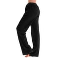 thumbnail image 3 of WENWU Pants for Women Business Casual Pants for Women Black Womens Pants Loose Work Pants for Women High Waisted Trousers Women with Pockets Womens Capris for Summer, 3 of 6