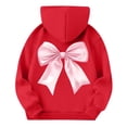 thumbnail image 6 of LTTVQM Girls Cute Hoodies Long Sleeve Causal Preppy Bow Graphic Back to School Sweatshirts Fall Winter Loose Soft Shirts with Pocket Red 9-10 Years, 6 of 6