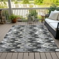 thumbnail image 6 of Addison Rugs Chantille Indoor/Outdoor Transitional Waves Gray Washable Rectangle Rug, 10' x 14', 6 of 6