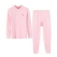 thumbnail image 3 of Fall Winter Savings!Ahuyic Kids Long Tops And Pants,Kids Thermal Underwear Set 2-16Years Long Sleeve Crew Neck Pants 2 Piece Casualwear for Fall Winter, 3 of 5