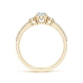 thumbnail image 2 of ANGARA Lab Grown Oval Diamond Engagement Ring for Women in 14K Yellow Gold (Size-7x5mm| Color-F-G| Clarity-VS) | April Birthstone, Anniversary, Jewelry Gift for Women | Lab-Grown Diamond Ring, 2 of 7