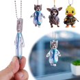 thumbnail image 3 of SharkTRUE 4 2d Acrylic Car Interior Decoration Pendants, 3 of 8