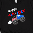 thumbnail image 3 of Inktastic Happy Fourth of July Monster Truck Toddler Sweatshirt, 3 of 4