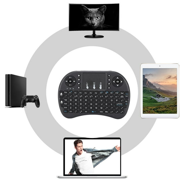 Fyydes Mini i8 Souris Volante Clavier Sans Fil pour Maison Multimédia pour Télévision Intelligente PC pour Android, Clavier, Clavier d'Ordinateur